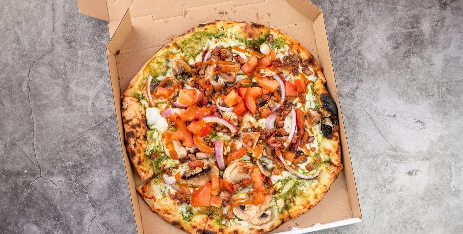 Fireball Pizza fresh pie